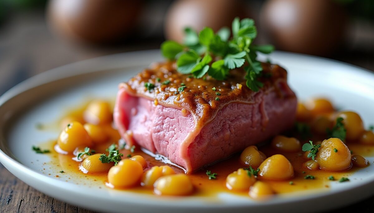Saveurs champêtres : la tête de veau sublimée par une sauce gribiche réinventée
