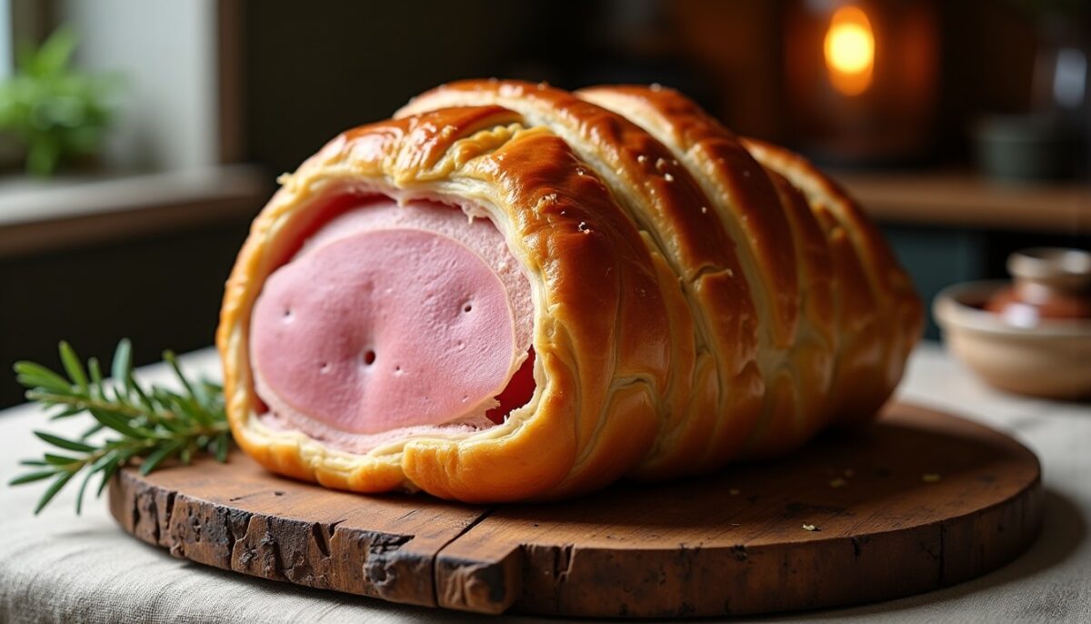 Délice alsacien : savourez un jambon en croûte fondant pour enchanter vos invités