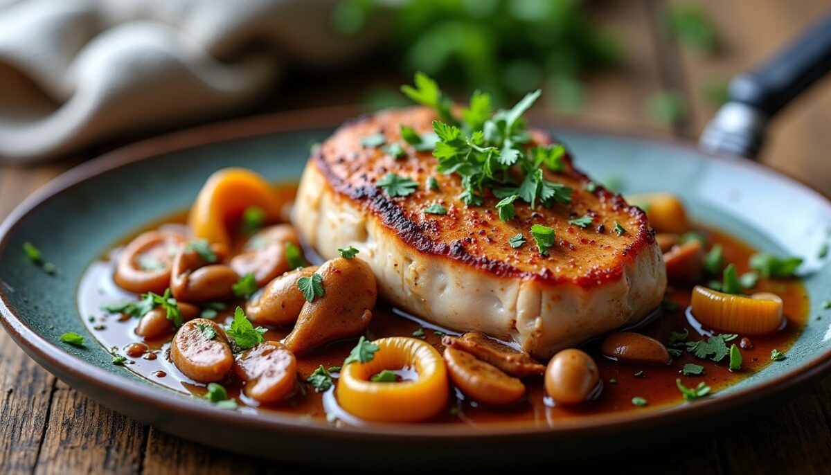 Foie de bœuf poêlé et champignons sauvages : une délicieuse recette à savourer en bonne compagnie