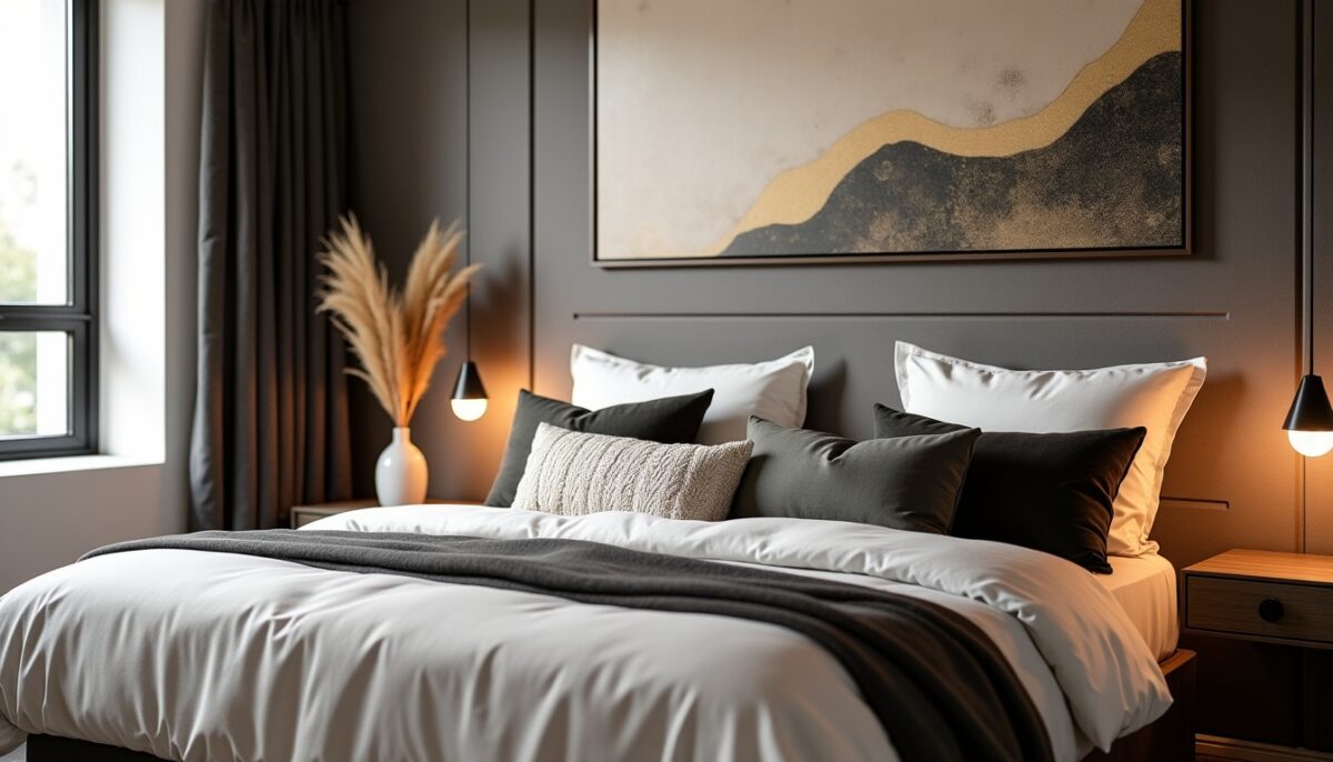 Inspiration déco : Sublimez votre chambre adulte avec des idées murales élégantes et contemporaines